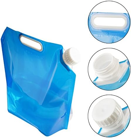 ABOAT 2 Pack 5L/ 10L Water Carrier Folding Drinking Water Container, Outdoor Folding Water Bag Car Water Carrier Container for Sport Camping Hiking Picnic BBQ