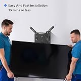 Suptek 55" TV Wall Mount, Swivel Tilt Extend TV Wall Bracket for Most 32-55 inch Curved Monitor and Plasma TVs up to 31.8kg, Adjustable Heavy Duty Wall Mount, Max VESA 400x400mm - Image 5