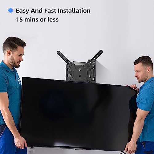 Image of Suptek 55 inch TV Wall Mount, Swivel Tilt Extend TV Wall Bracket for Most 32-55 inch Curved Monitor and Plasma TVs up to 31.8kg, Adjustable Heavy Duty Wall Mount, Max VESA 400x400mm