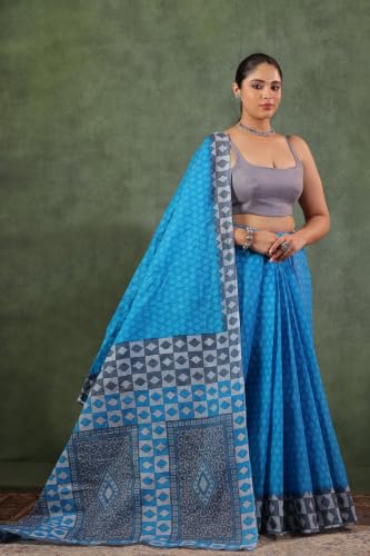 Image of TAMAIRA FASHION Mulmul Pure Cotton Saree For Woman |Office Wear Daily Wear Sarees For Women Without Blouse Piece(Available in 15 Colours)