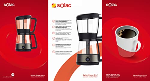 SOLAC 3-in-1 Vacuum Coffee Maker