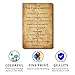 CJANY SENGS Tin Metal The Ten Commandments: God's+Rules Retro Wall for Metal Tin Signs 08x12inch