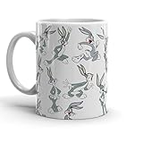 Coffee Mug Bugs Collage Bunny White Ceramic Looney 11oz 15oz Tunes Classic Mug For Coffee, Tea,...