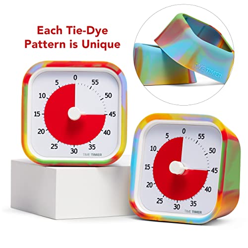 Time Timer Mod Tie Dye ⁠— Special Edition ⁠⁠— Visual Timer For Kids Classroom Learning, Elementary Teachers Desk Clock, Homeschool Study Tool And Office Meetings With Silent Operation (Tie Dye) #TOP3