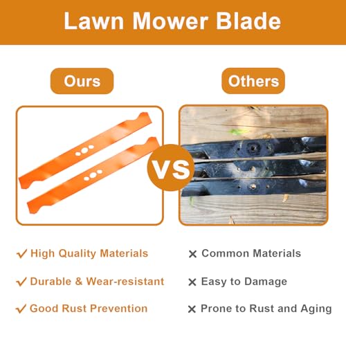 Antanker 84005221 21″Lawn Mower Blade, Replace for 2105200317 2105200317A Push Mower Blade for Murray Daye Hyper Tough MNA152901 MNA152903, 2 Pack