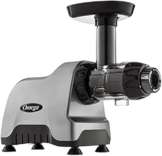 Omega CNC80S Compact Slow Speed Multi-Purpose Nutrition System Juicer Horizontal, Plastic, Silver