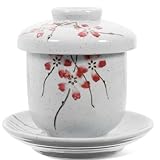 CALLARON Japanischer Kleiner Keramik Schmortopf aus Material zum Dämpfen von Eiern und...