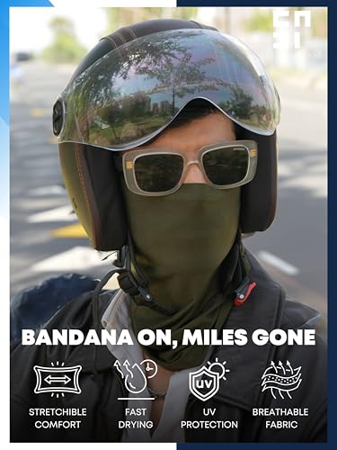 Image of Viscose Lycra Head Bandana for Men & Women | Odour-free & Breathable | Durable & Multipurpose Bandana for men biking