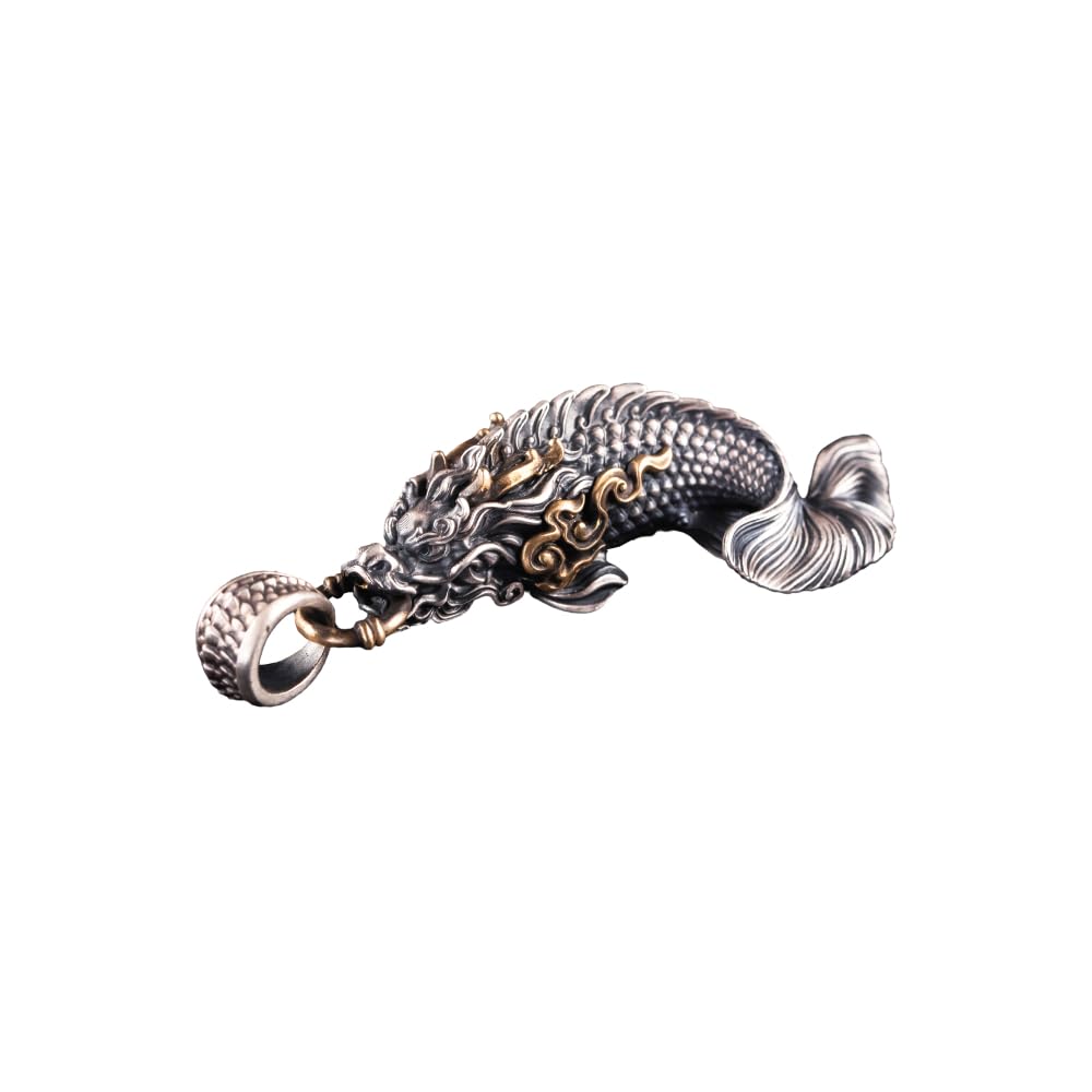 Amazon | [COPPERTIST.WU] 龍魚ペンダント アロワナ フィッシュ