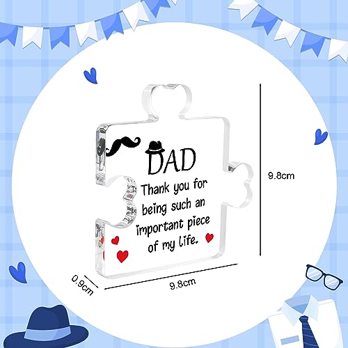 Placa acrílica para papá con diseño minimalista de puzzle 8