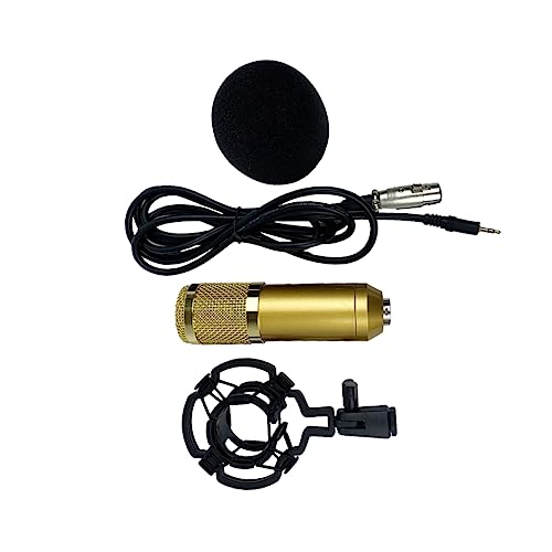 LOLIPPYY Micrófono De Condensador Malla Elástica De Doble Capa Grabación Vocal Conferencias Karaoke