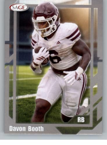 2026 Sage Retail Silver #28 Davon Booth Mississippi State Bulldogs Official College Football Card in Raw (NM or Better) Condition