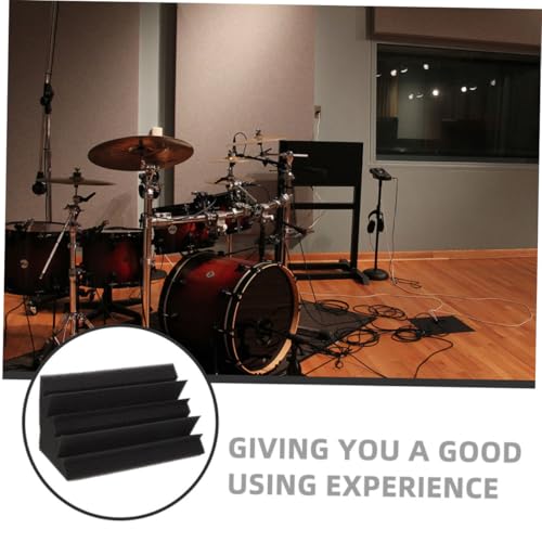 YARNOW 10pcs Paneles Trap de Graves para Aislamiento Acústico Espuma para Pared para Estudios, Teatros y Oficinas Reduce Ruido y Eco Fácil de Cortar y Dar Forma para Espacios de Grabación miniatura 5