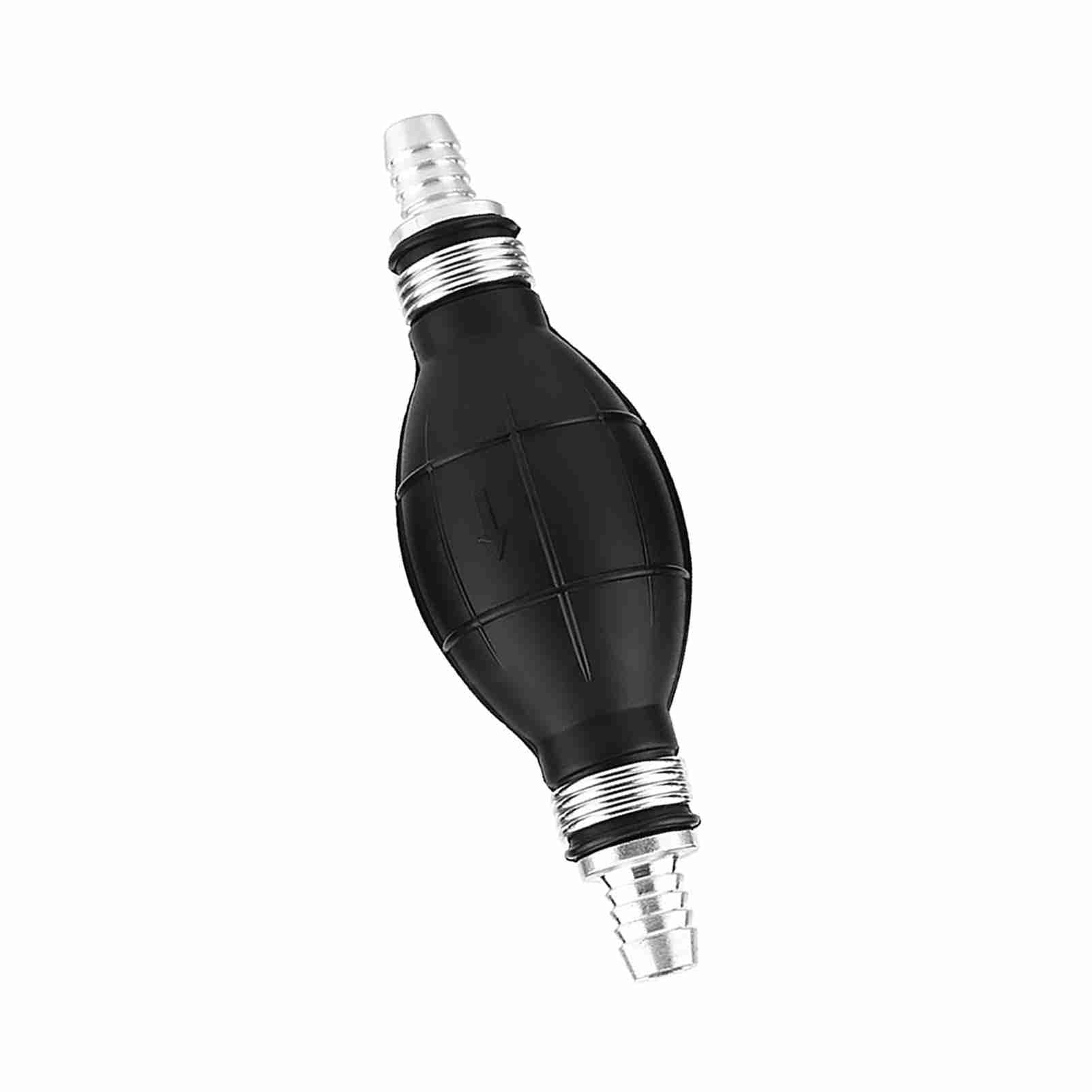 Yctze Bombilla de Cebado Manual para Bomba de, Aluminio de Caucho Universal para Motores Fueraborda Marinos de Barcos de Automóviles con Conector de Manguera de 1/4 3/8 1/2 Pulgadas (12mm)