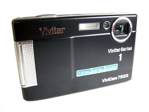 Vivitar ViviCam 7500i 7 MP 3 x���w�Y�[��3 " LCD�f�W�^���J����(�u���b�N)
