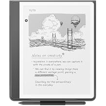 Plant-Based Leather Folio Cover with Magnetic Attach, Designed with Sustainability in Mind for Amazon Kindle Scribe
