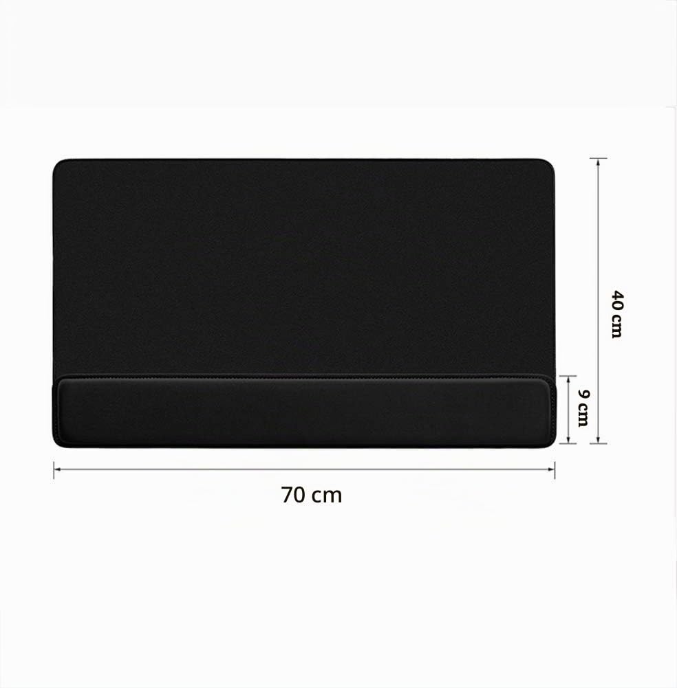 Tapis de Repose-Poignet Ergonomique Grand 3 en 1 Tapis de Souris Grand Gamer,Tapis de Jeu Lisse pour Clavier et Repose-Coude,Sous-mains antidérapant,Coutures Anti-Effilochage
