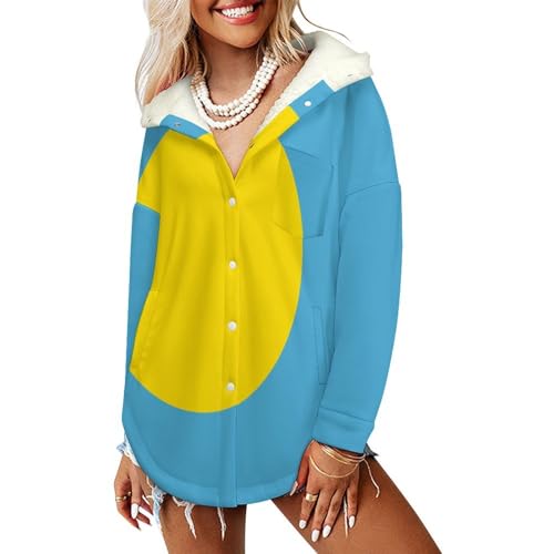 Veste polaire femme manteau chaud à capuche bleu clair contre le froid