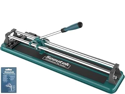 Seeutek 14 inch Manual Tile Cutter, Ceramic Tile Cutter with Cutting Wheel