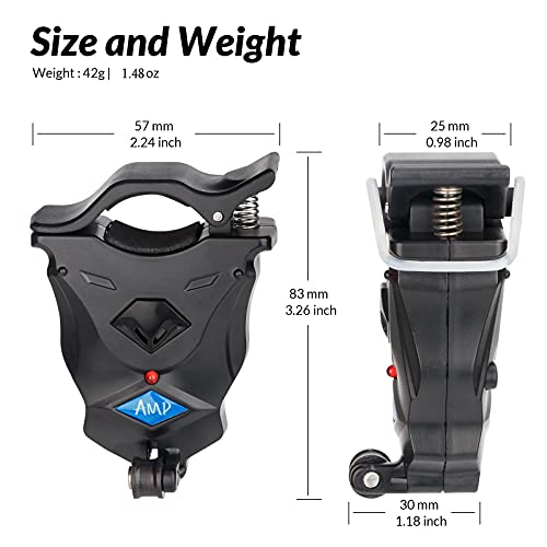 Qualyqualy Fishing Bite Alarm, 3Pcs Led Light Fishing Bite Alarms Bell Electronic Indicator Sound Sensitive Dual Alert Fishing Bells Clip On Fishing Rod Alarm, Daytime/Night Carp Fishing Outdoor #TOP6