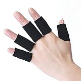 10Pcs Athletics Stretchy Finger Protector Sleeves Thumb Brace Support Arthritis Sports Aid for...