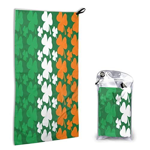 Quick Dry Towel Patricks-Day-Irish-Flag Camping Towel Travel Towel Lightweight Sports Towel,Gym,Hiking,Bath,Yoga #TOP18