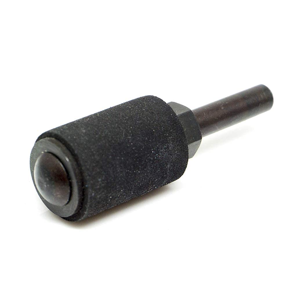 Benchmark Abrasives 1/2" x 1" Rubber Expanding Drum Sander with 1/4" Mandrel, Spiral Bands Rotary Sander Attachment for Drill & Die Grinder, Metal Polishing Sanding Shaping - Sanders for Woodworking
