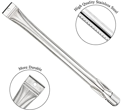 Hisencn Grill Replacement Parts For Grill Master 720-0737 720-0697 For Nexgrill 720-0737 720-0697 Gas Grill Models Stainless Steel Burner Pipe Tube & Heat Plate Tent Shield Deflector #TOP2