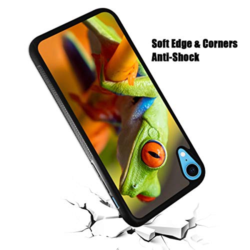 Aeiniwer For Iphone Xr, Art Design Soft Back Case Phone Cover, Hot12821 Green Frog 12821 #TOP4