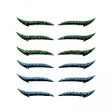 perfeclan 6x Wiederverwendbare Eyeliner Aufkleber, Make Up, Katzen Lidsch