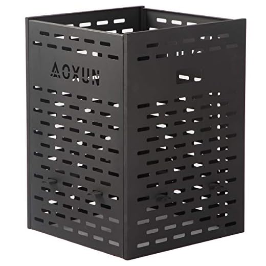 Yamadao 30 Inch 63 Gallon Ultra Thick Burn Barrel Burn Drum for Yard Waste Incinerator Barrel Burn Cage for Paper Leaf Trash Wood Backyard Bonfire