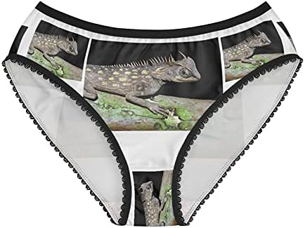 Horned Mountain Lizard Panties, Horned Mountain Lizard Underwear, Briefs, Cotton Briefs, Funny Underwear, Panties For Women