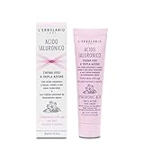 l'erbolario crema viso per pelli normali e secche acido ialuronico trattamento giorno anti-age con acido ialuronico a tre pesi molecolari 30 ml