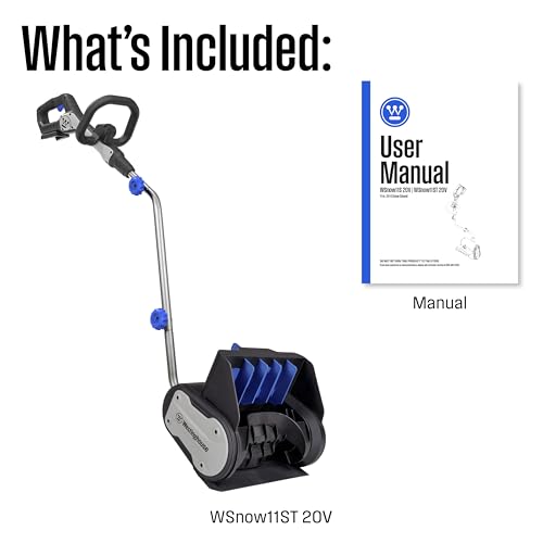 Westinghouse WSnow11ST 20V Cordless Electric Snow Shovel Tool Only, 11-inches Wide with 20ft Throwing Distance, Plows 300lbs/min (20V Battery & Charger Sold Separately) by Westinghouse - Image 5