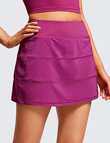 CRZ YOGA Saias de Tênis Femininas Saias de Golfe Cintura Alta Uma Linha Bonito Skorts Atléticos 3 Bo