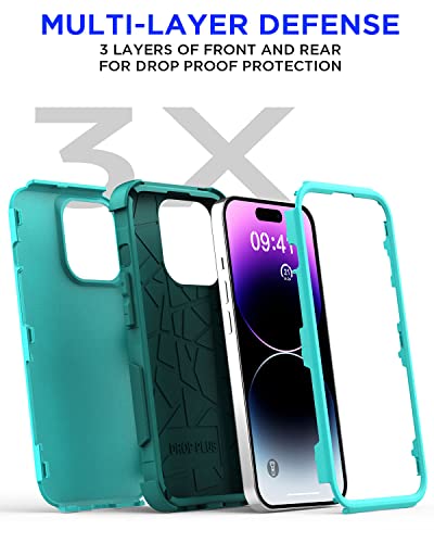 Aicase For Iphone 14 Pro Case(6.1")Case,Heavy Duty 3-Layer Rugged Pocket-Friendly Phone Cover,Durable Military Grade Protection Shockproof/Drop Proof/Dust-Proof Protective For Iphone 14 Pro Case 6.1" #TOP7