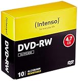 Intenso DVD-RW 4,7GB Rewritable 4x Speed 10er Pack Slimcase
