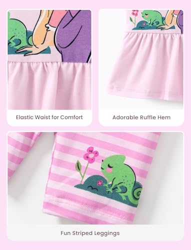 Image of Disney Minnie Mouse Frozen Princess Marvel Toddler Girls Clothes Long Sleeve Sweatshirt + Leggings 2pcs Outfits Set 2-6Y