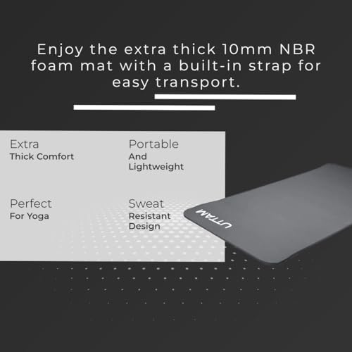 ZANGCO Yoga Mat - Multi-Purpose Extra Thick NBR Foam Exercise Mats, Suitable for Stretching, Pilates, Resistance Workout & Therapy, Home & Gym Equipment Accessory for Men Women Kids- 183X60CM - Image 5