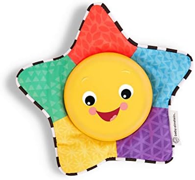 Baby Einstein, Star Bright Symphony Plush Musical Take-Along Toy with 20 Melodies & Light, Clip on Pram, Pushchair or Car Seat, Soothing High Contrast Sensory Toy, Ages Newborn +