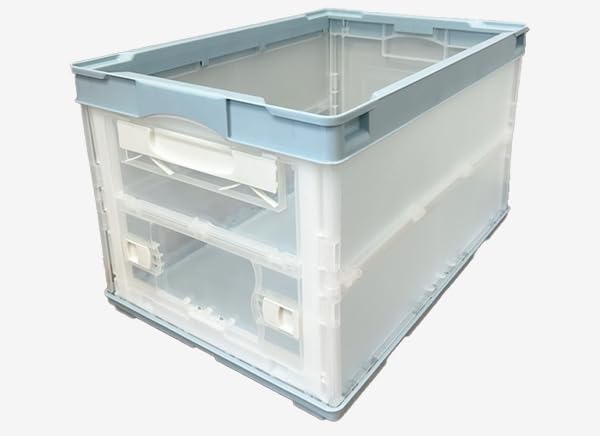 ⭐️【全国送料無料】2個セット　折りたたみ　プラスチック　コンテナ　ケース　収納 楽天市場】収納ボックス 2点セット 収納ケース 収納コンテナー フタ