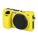 Easy Hood Case for Sony Alpha A6000 ILCE-6000 Digital Camera, Anti-Scratch Soft Silicone Housing Protective Cover Protector Skin (Yellow)
