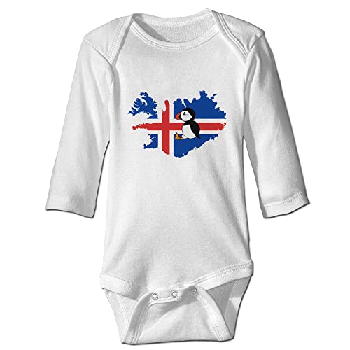 Iceland Flag Map Puffin Baby Clothes Newborn Bodysuit Infant Clothes