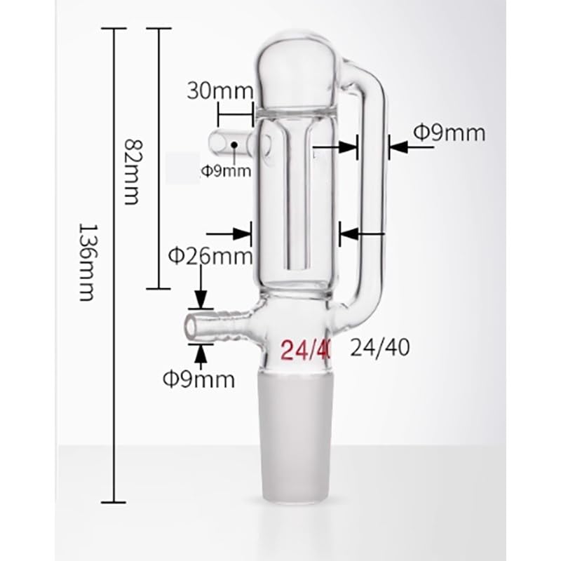 Barboteur en verre de laboratoire | Conception anti-aspiration | Performances améliorées | Idéal for une utilisation scientifique(24-40)