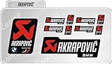 akrapovic bmw m2  Set 10 Aufkleber Akrapovic BMW Racing Beständig Al Wärme