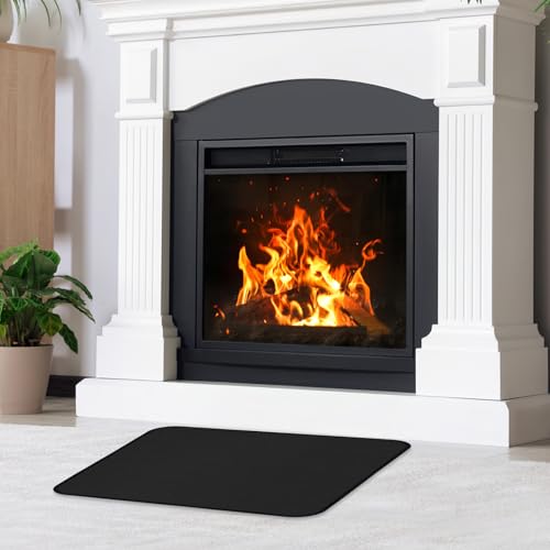 Himake 60×42 Inch Under Grill Mats for Outdoor Grill, Hearth Rugs for Fireplaces Fire Resistant, Gas and BBQ Grill Oil-Proof Water-Proof Protector for Decks, Patios and Indoor Grill