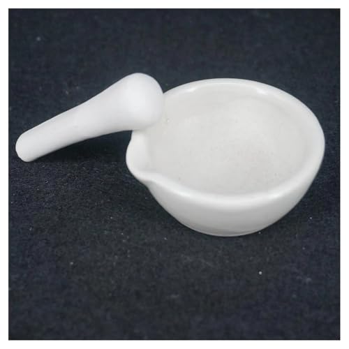 Mortier et pilon en porcelaine 60mm pour laboratoires et herboristeries