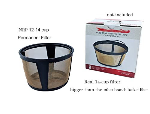 Nrp Tall 14-Cup Screen Basket Permanent Coffee Filter Replacement For Krups Coffeemaker Ec321/322/324, Also Fit Other Drip Coffeemaker With Large Brew Section #TOP7