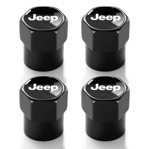 Tire Valve Stem Caps for Jeep Metal Car Wheel Air caps Auto Valve Stem Caps Accessories 4...