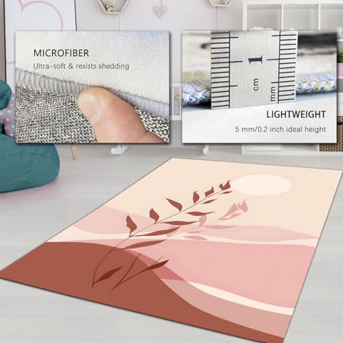Tapis doux lavable à poil bas fin anti-glisse et hygiénique - 6